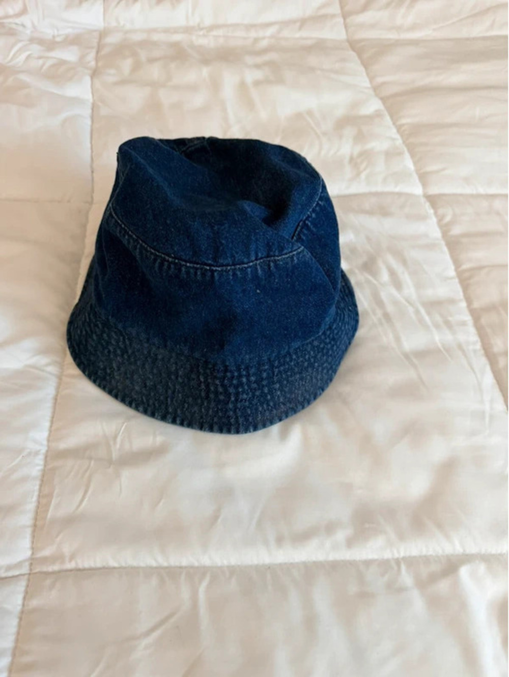 Navy blue denim bucket hat #denim #bucket